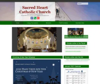 Shpalestine.org(Sacred Heart Catholic Church) Screenshot