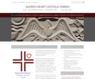 Shparishspokane.org(Sacred Heart Catholic Parish) Screenshot