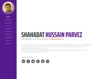 Shparvez.net(Shahadat Hussain Parvez) Screenshot