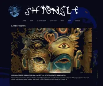 Shponglemusic.com(SHPONGLE) Screenshot