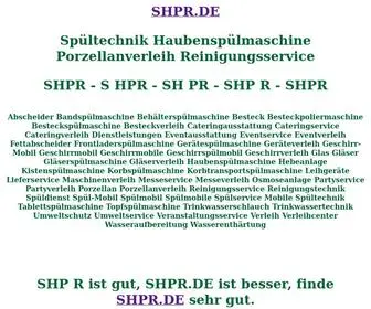 SHPR.de(Spültechnik) Screenshot