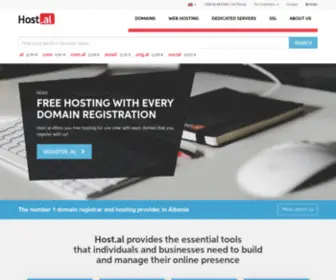 Shqiperiahost.com(Number one Albanian hosting provider) Screenshot