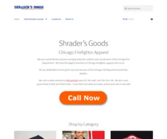 Shradersgoods.com(Authentic Chicago Firefighter Merchandise) Screenshot