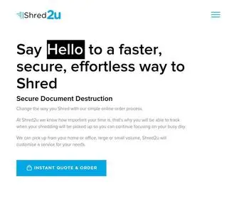 Shred2U.com.au(Secure Document Destruction) Screenshot