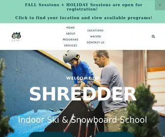 Shredderski.com(Indoor Ski & Snowboard School) Screenshot