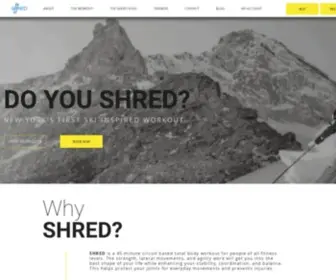 Shredfitny.com(Shred Fitness NY) Screenshot