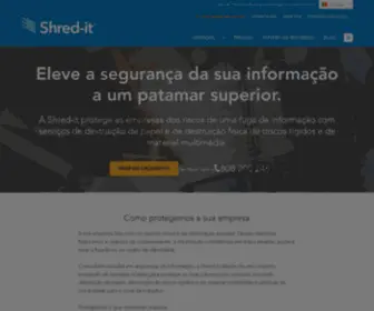 Shredit.pt(Serviços seguros de destruição de papel e discos rígidos) Screenshot