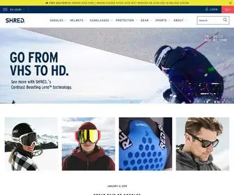 Shredoptics.com(SHRED.® Official Store) Screenshot