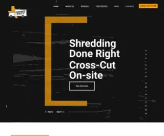 Shredserve.com(Shredding Services of Texas) Screenshot