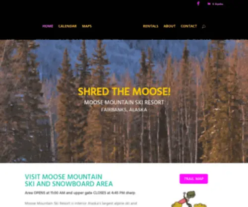 Shredthemoose.com(Moose Mountain Ski Resort) Screenshot