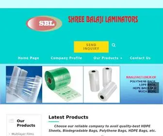 Shreebalajilaminators.com(Shree Balaji Laminators) Screenshot