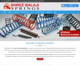 Shreebalajispring.com(Shree Balaji Spring) Screenshot