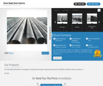 Shreebalajisteelindustry.com(Shree Balaji Steel Industry) Screenshot