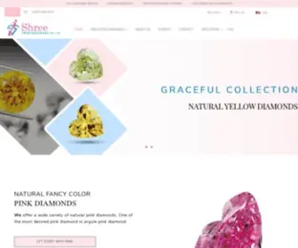 Shreehk.com(Buy Natural Fancy Color Diamonds Pink Diamonds Yellow Diamonds) Screenshot