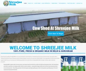 Shreejeemilk.com(Shreejee Milk) Screenshot