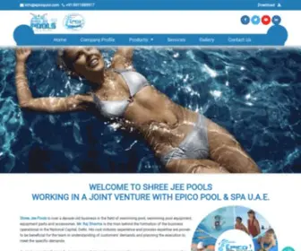 Shreejeepools.com(Epico Pool) Screenshot