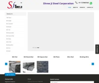 Shreejisteelcorp.com(TMT Bar and Metal Angle) Screenshot