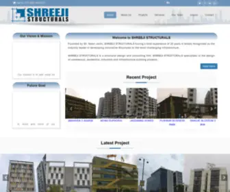 Shreejistructurals.com(Shreeji Structurals) Screenshot