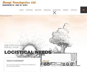 Shreejitranslogistics.com(Shreeji) Screenshot