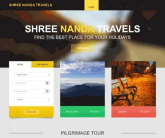 Shreenandatravels.com(Shree Nanda Travels) Screenshot