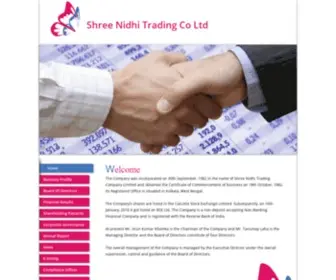 Shreenidhitrading.com(Shree Nidhi Trading Co Ltd) Screenshot