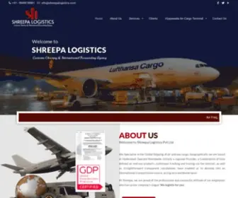 Shreepalogistics.com(Customs Clearing & International Forwarding Agency) Screenshot