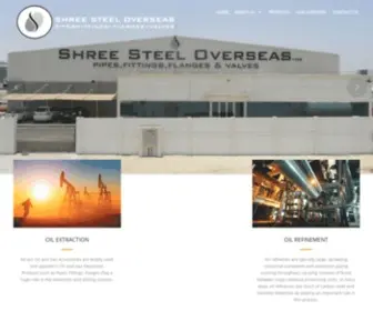 Shreesteeloverseas.com(Shree Steel) Screenshot