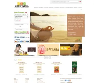 Shreevarma.org(SHREE VARMA Gurukulam & Sangamam Hospitals) Screenshot