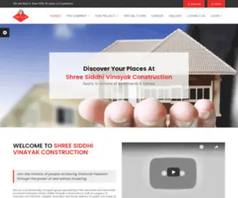 Shreevc.co.in(Welcome to Shree Siddhi Vinayak Construction IDEA HOMES) Screenshot