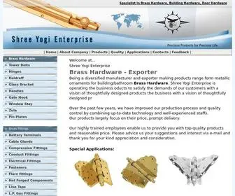 Shreeyogient.com(Brass Hardware) Screenshot