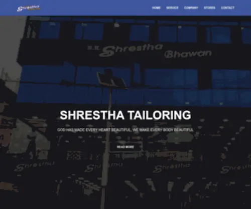 Shresthatailoring.com(Shrestha Tailoring) Screenshot