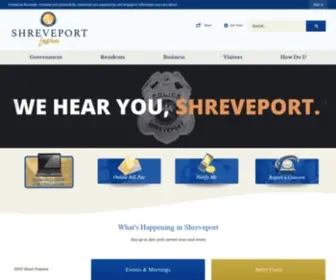 Shreveportla.gov(Shreveport, LA) Screenshot