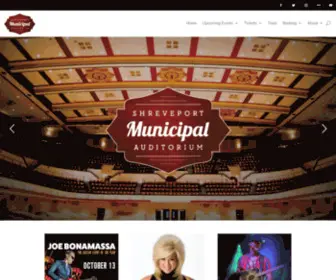 Shreveportmunicipalauditorium.com(Shreveport Municipal Auditorium) Screenshot