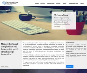 Shrewdify.com(IT Consulting Services) Screenshot