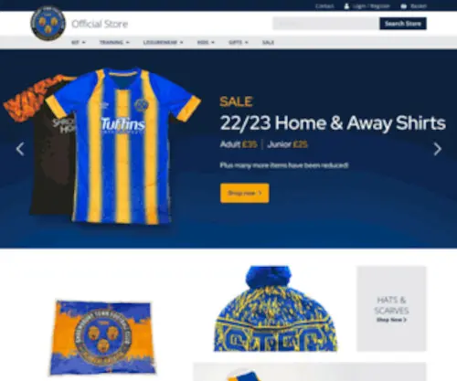 Shrewsshop.co.uk(Shrewsbury Town Football Club) Screenshot