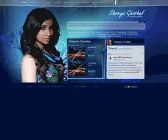 Shreyaghoshal.com(Shreya Ghoshal's) Screenshot