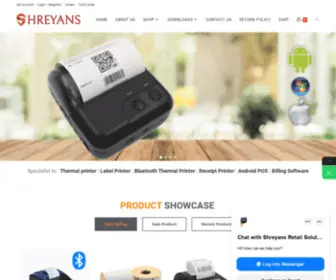 Shreyanspos.com(Shreyans-Thermal Printer) Screenshot