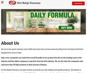 Shribalajioverseas.co.in(Shri Balaji Overseas) Screenshot