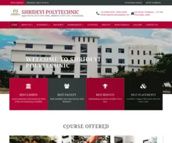 Shridevipolytechnic.org(SHRIDEVI POLYTECHNIC) Screenshot