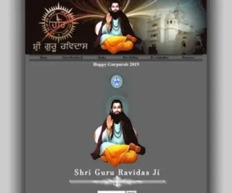 Shrigururavidasji.com(Shri Guru Ravidas Ji) Screenshot