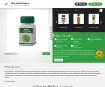 Shrijiherbalproducts.net(Herbal Products) Screenshot