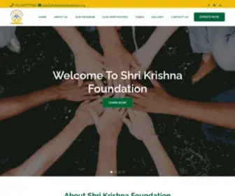 Shrikrishnafoundation.org(Swatantrata Sangram Senani Shrikrishen Verma Charitable Trust) Screenshot