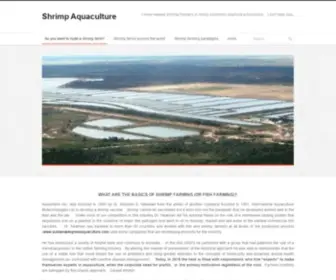 Shrimpaquaculture.com(Shrimp Aquaculture) Screenshot