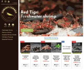 Shrimpcorner.co.uk(The Home of UK Bred Shrimp) Screenshot