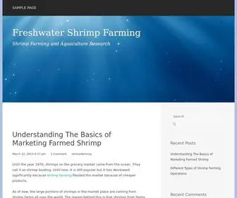 Shrimpfarmingguide.com(Freshwater Shrimp Farming) Screenshot