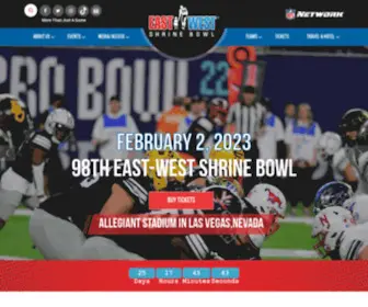 Shrinebowl.com(The East–West Shrine Bowl) Screenshot