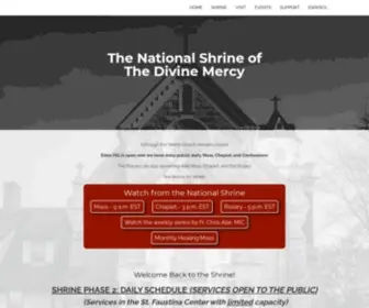 Shrineofdivinemercy.org(The National Shrine of The Divine Mercy) Screenshot