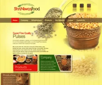 Shriniwasfood.com(Shri Niwas Food) Screenshot