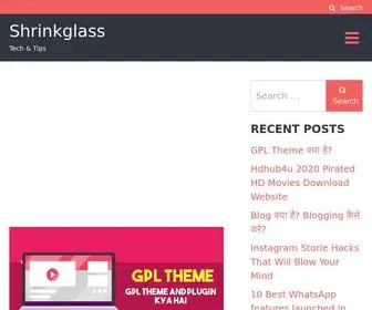 Shrinkglass.xyz(Tech & Tips) Screenshot