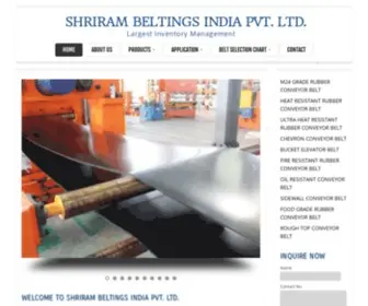 Shrirambeltings.com(Shriram Beltings India Pvt) Screenshot
